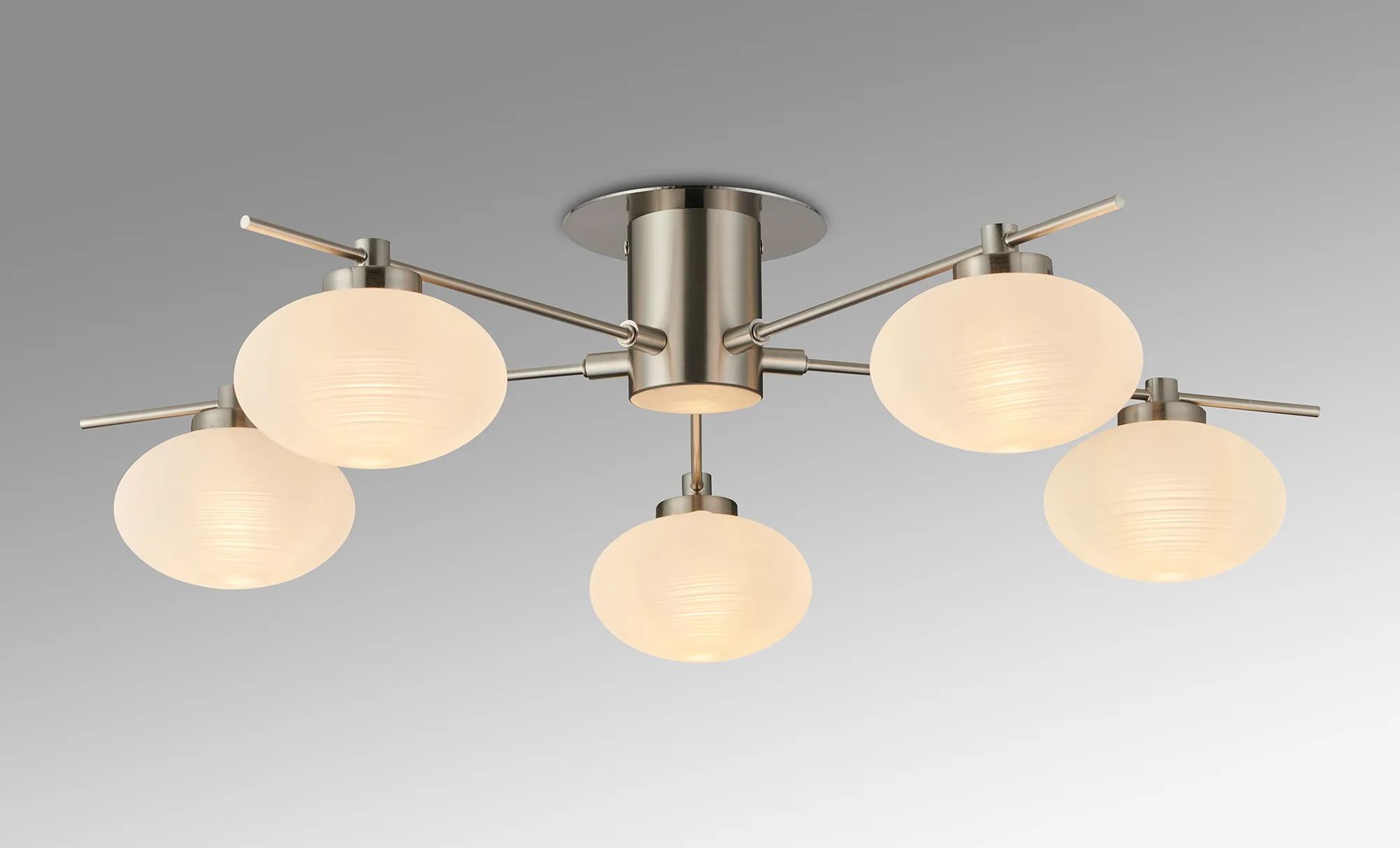 Addie Satin Nickel Ceiling Lights Deco Multi Arm Fittings Addie Satin Nickel Ceiling Lights Deco Multi Arm Fittings